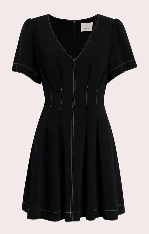 Dorine Dress Black/ Ivory