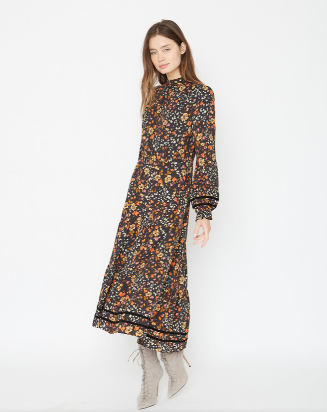 Monet Dress Falling Florals